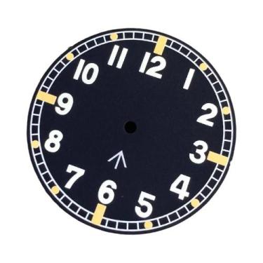 Imagem de Mostrador De Relógio Automático Estilo Piloto 33.5mm Com Ponteiros Bra