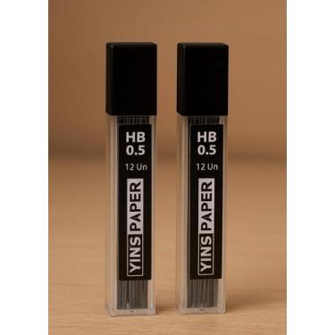 Imagem de Grafite 0.5 HB para Lapiseira  Yins  24 Unidades Econômico - YINSBRASI