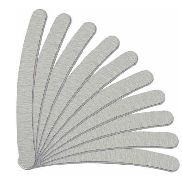 Imagem de Lixa Banana 100/180 Gel Unha Porcelana Fibra Tips 25Un