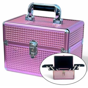Imagem de Maleta Maquiagem Profissional Vazia Media Adulto Infantil Para Manicur