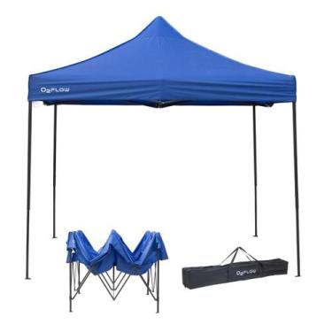 Imagem de Tenda Gazebo Articulada Dobrável 3X3M Castle Azul O2Flow