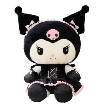Imagem de Boneca de pelúcia Kuromi 45 cm com roupa preta Sanrio - Taiyuanketanma