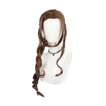 Imagem de Peruca Cosplay Finals Fantasy Alice Synthetic 85cm para ela - taiyuank