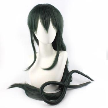 Imagem de Peruca de cosplay My Heros Academias 8 Shape Split preta sintética - t