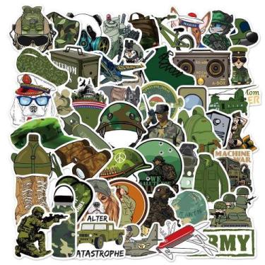 Imagem de Adesivos, grafite, Dia dos Veteranos, Decalque de Soldado Militar x50 