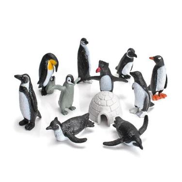 Imagem de Conjunto de modelos Penguin, 11 peças de menor detalhe, colecionável, 