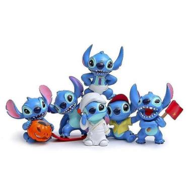 Imagem de Figura Toy Cartoon Baking Landscaping Dolls 6 peças Stich 6-7,5 cm - G