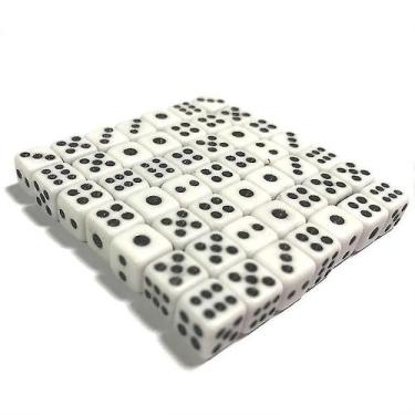 Imagem de Mini dados de 8 mm de seis lados para jogos de tabuleiro (50 peças) - 