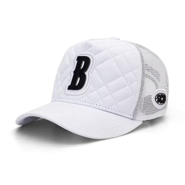 Imagem de Boné Sacudido`s - Alfabeto Letra B - Fogo - Matelassê Branco