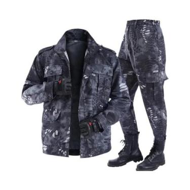 Imagem de Terno de Trabalho Camuflado - Resistente e Grosso - Para Primavera/Out