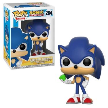 Imagem de Boneco Funko Pop Sonic The Hedgehog - Sonic With Emerald