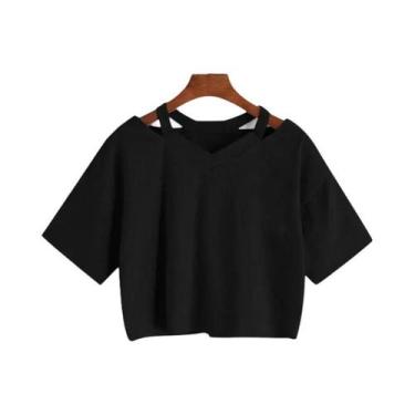 Imagem de Camiseta Feminina Demon Slayer Nezuko Kimetsu No Yaiba Crop Top Tanjir