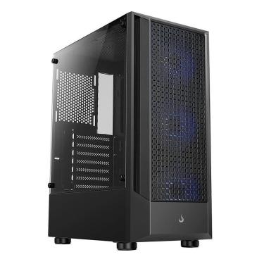 Imagem de Gabinete Gamer Rise Mode Wave Black, Mid Tower, Fumê, ARGB, ATX, 3 Cooler Fan ARGB, - RM-WA-FB-ARGB-Unissex