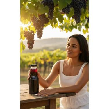 Imagem de Suco Uva Tinto Integral 300ml Garrafa Vidro Puro Sabor - Congratulatio