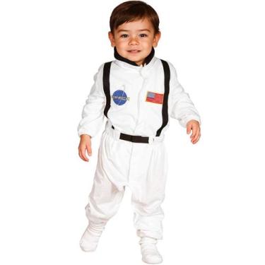Imagem de Roupa Astronauta Bebê Menino Fantasia Festa Carnaval Bordado - Fantasi