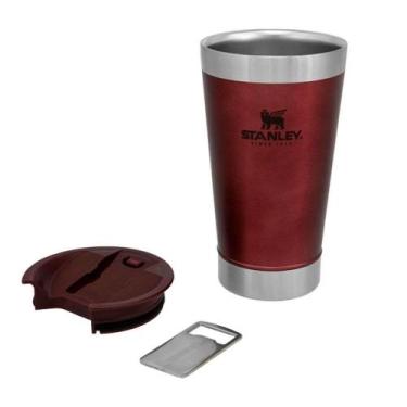 Imagem de Copo Térmico Com Tampa 473 ml Stanley, Vermelho