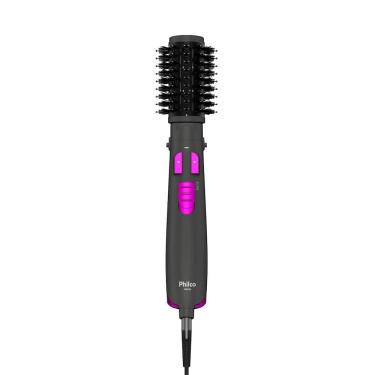Imagem de Escova Rotativa Philco PER02 1300W Ions Tourmaline Cinza Bivolt