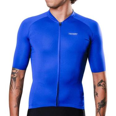 Imagem de Camisa de Ciclismo Triway Sports Endurance Royal Masculina -, Azul, 4G