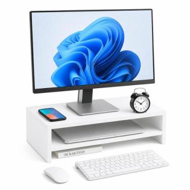 Imagem de Suporte Para Monitor E Notebook Home Office De Mesa Em Mdf - Inffinity