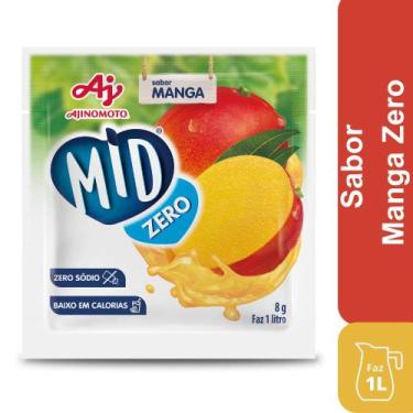Imagem de Kit Refresco em Pó MID Zero Açúcar Sabor Manga Com 5 Unidades de 8g - 