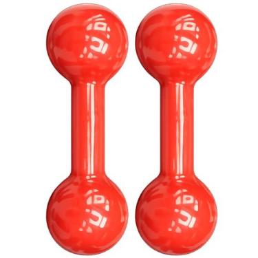 Imagem de Halter Emborrachado 7kg Para Exercício De Musculação e Treino Com Peso