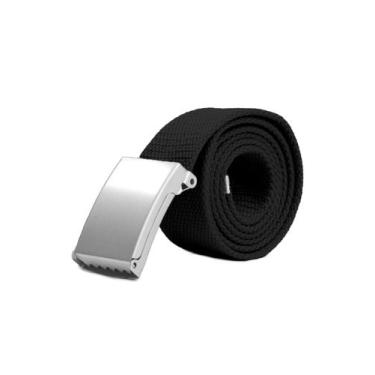 Imagem de Cinto Tático Militar Americano Em Lona Ref:142 - TRENDY JHA, Preto, 13
