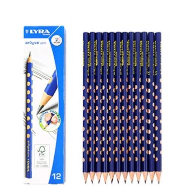 Imagem de hole pencil HB infantil triangular, pacote com 12