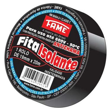 Imagem de Fita Isolante de 19mm x 20m x 0,13mm (Uso Geral) FAM