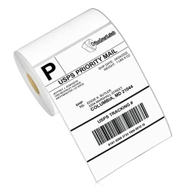 Imagem de Etiquetas Térmicas Compatíveis com Zebra Direta OfficeSmart Labels ZE1400600-4 x 6 polegadas (Parente), - 04 Rolls, 1 Inch Core - 4 x 6 - Prime - 04 Rolls