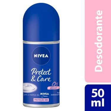 Imagem de Desodorante Nivea Protect & Care Roll-on Antitranspirante 48h 50ml
