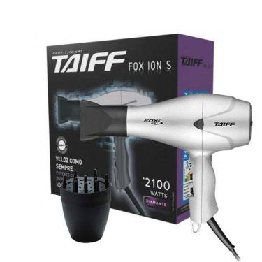 Imagem de Kit Taiff Secador Profissional Fox Ion S Prata 2100W - + Difusor Novo