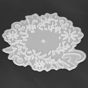 Imagem de Molde de resina de rel¨®gio,moldes de silicone de rel¨®gio de flor DIY, acess¨®rios de movimento de rel¨®gio DIY arte artesanato decorativos moldes de rel¨®gio molde de fundi??o ep¨®xi, Molde de resin