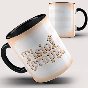 Imagem de Caneca Preta Fisioterapia Fisioterapeuta 14ia