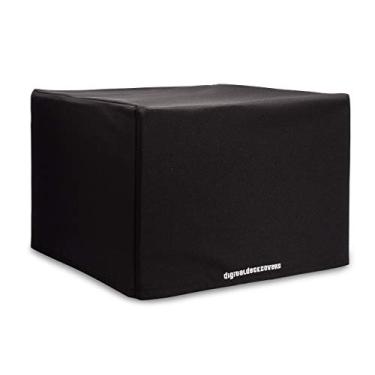 Imagem de DigitalDeckCovers Capa contra poeira para impressora HP OfficeJet Pro 8600 / Plus [antiestático, resistente à água, protetor premium à prova de poeira, tecido resistente, preto]