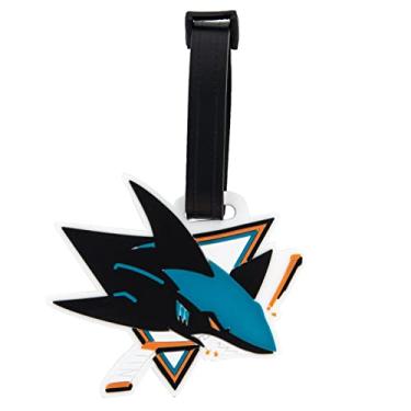 Imagem de Bolsa com etiqueta de bagagem San Jose Sharks Team NHL National Hockey League (etiqueta de bagagem PVC)