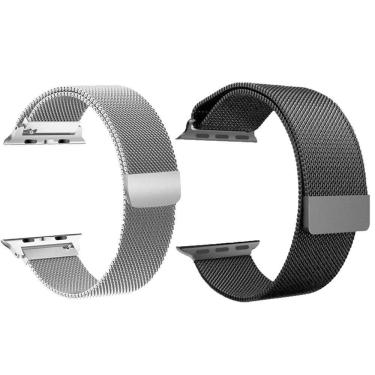 Imagem de Pulseira Magnetica Relogio Inteligente Smartwatch Kit 2 Puls