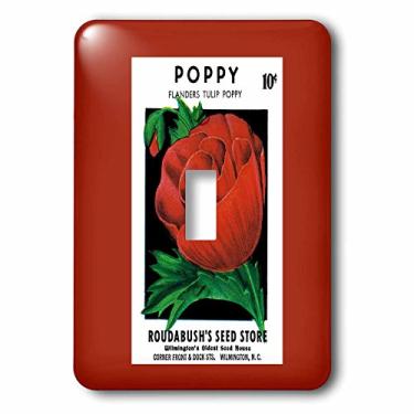 Imagem de 3dRose Lsp_170712_1 Poppy Flanders Tulip Poppy with Pretty Red Flowers Light Switch Cover
