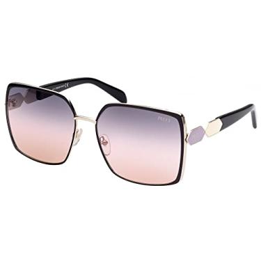 Imagem de Emilio Pucci EP 169 Preto/Dourado/Marrom Degradê 05B 60mm - Óculos de Sol