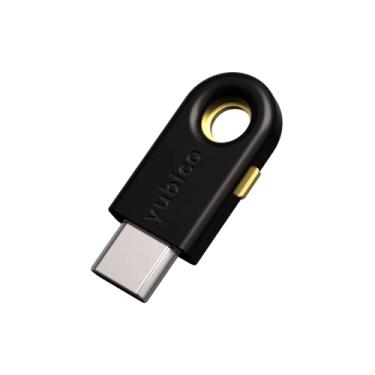Imagem de Yubico YubiKey 5C - Chave de segurança USB de autenticação de dois fatores, serve para portas USB-C - Proteja suas contas online com mais de uma senha, certificado FIDO