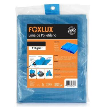 Imagem de Lona De Polietileno Azul - Foxlux 4M X 4M 4X4