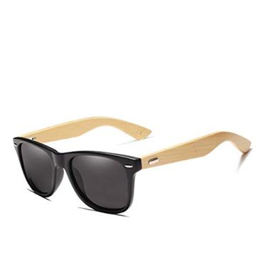 Imagem de Óculos de Sol Kingseven Vintage Hastes de Madeira com Proteção Uv400 (Fosco)