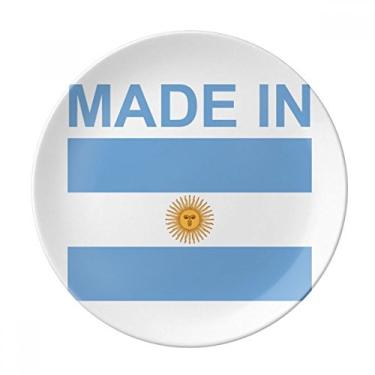 Imagem de Feito na Argentina Country Love Plate Decorativa Porcelana Salver Prato de Jantar