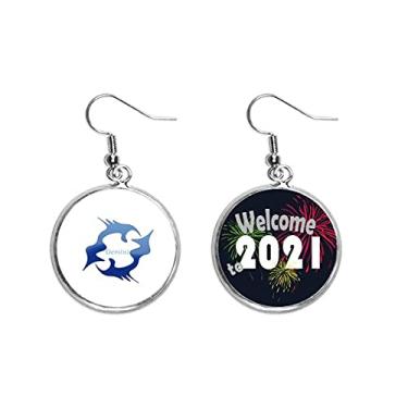 Imagem de Peixes Fashion Label Art Deco, Presente Fashion Orelha Pingentes Brincos Joias 2021 Blessing
