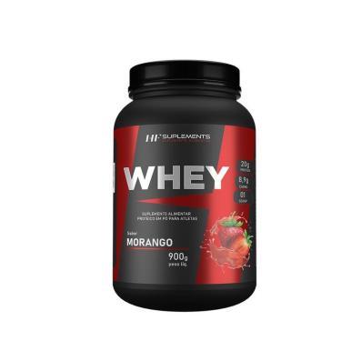 Imagem de WHEY PROTEIN DE MORANGO 900G HF SUPLEMENTS-Unissex