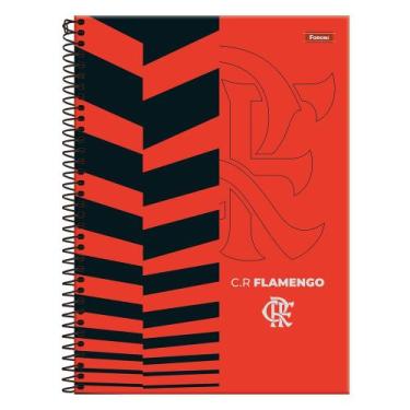Imagem de Caderno Flamengo - Brasão Minimalista - 80 Folhas - Foroni