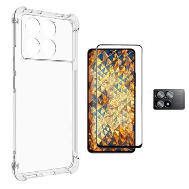 Imagem de Capa Antiquedas para Poco X6 Pro + Película 5D 9D Cerâmica + Película de Câmera