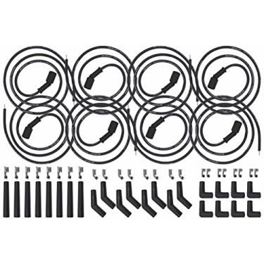 Imagem de ICT Billet Conjunto de fios de vela de ignição universal de 1,5 m - LS LT bobina remota espiral núcleo reto 90 135 botas compatíveis com LS1 LM7 LR4 LQ4 LS6 L59 LQ9 LM4 L33 LS2 L76 LY6 LC9 LH8 LMG LS3 LZ1 L99 L96 55108 3