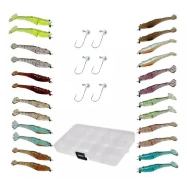 Imagem de KIT ISCA ARTIFICIAL 31 ITENS CAMARÃO 6CM - AGP FISH