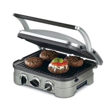 Imagem de Grill Panini Em Aço Escovado Gr-4nbr 127v Cuisinart