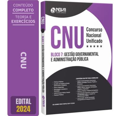 Imagem de Apostila Cnu 2024 Bloco 7 Gestão Governamental E